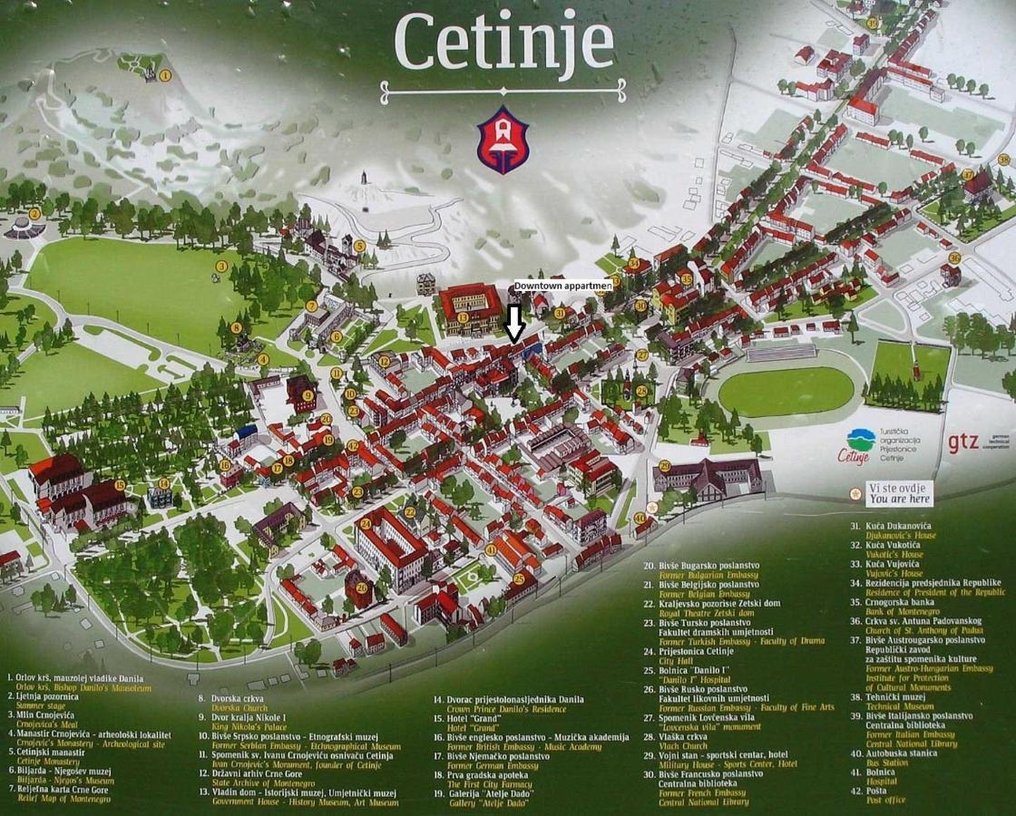 Downtown Apartment Цетине Экстерьер фото